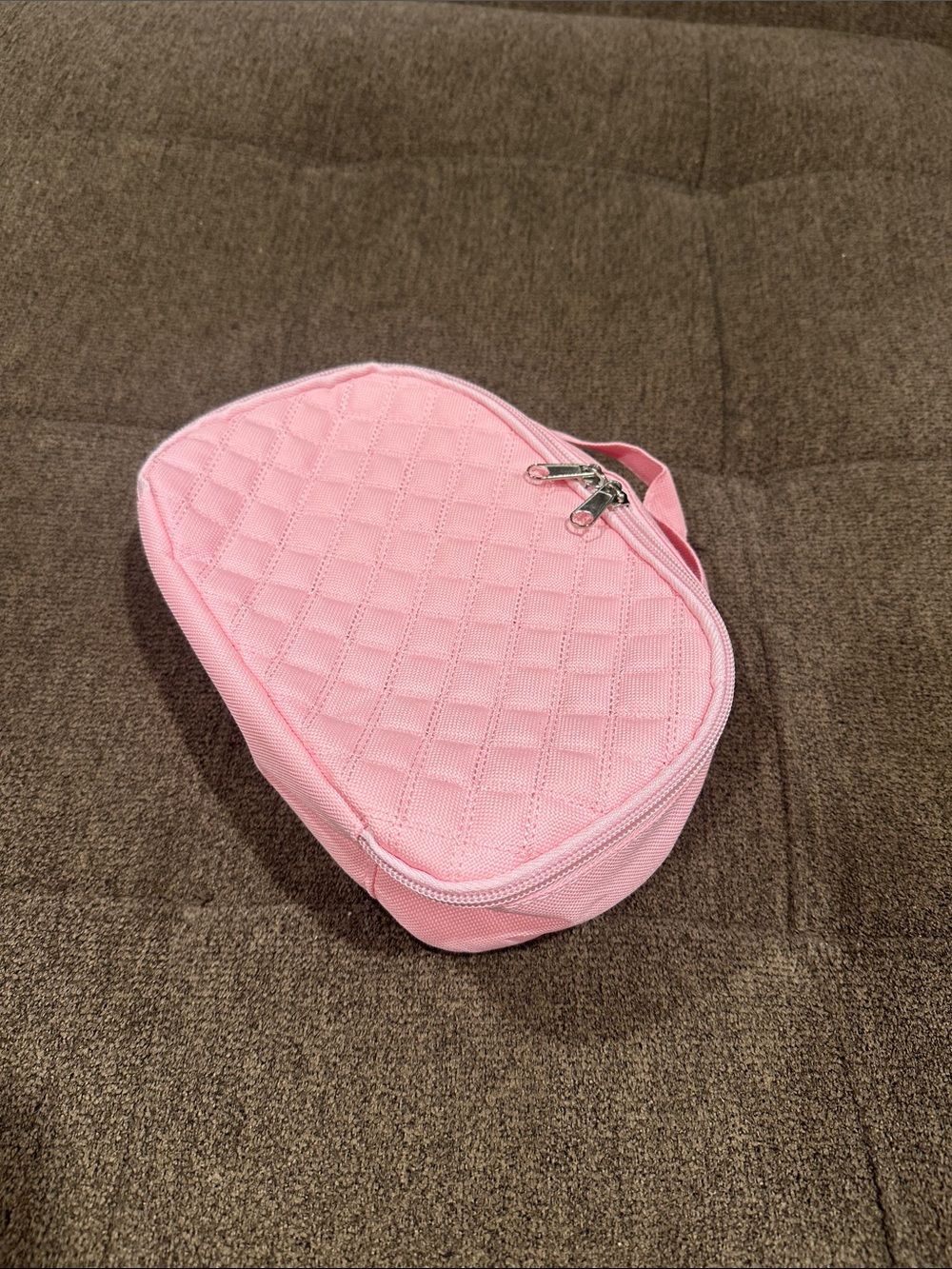 Pink Quilted Small Cosmetic Pouch - Women Bags NWOT